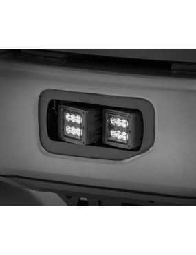 Podwójne lampy przeciwmgielne LED Flood Beam Rough Country Black Series