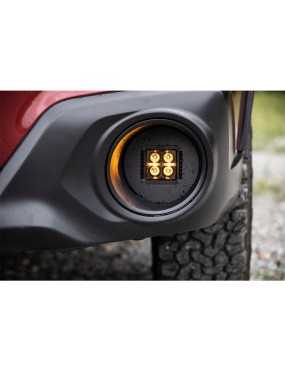 Lampy przeciwmgielne LED Amber DRL z mocowaniem Rough Country Black Series