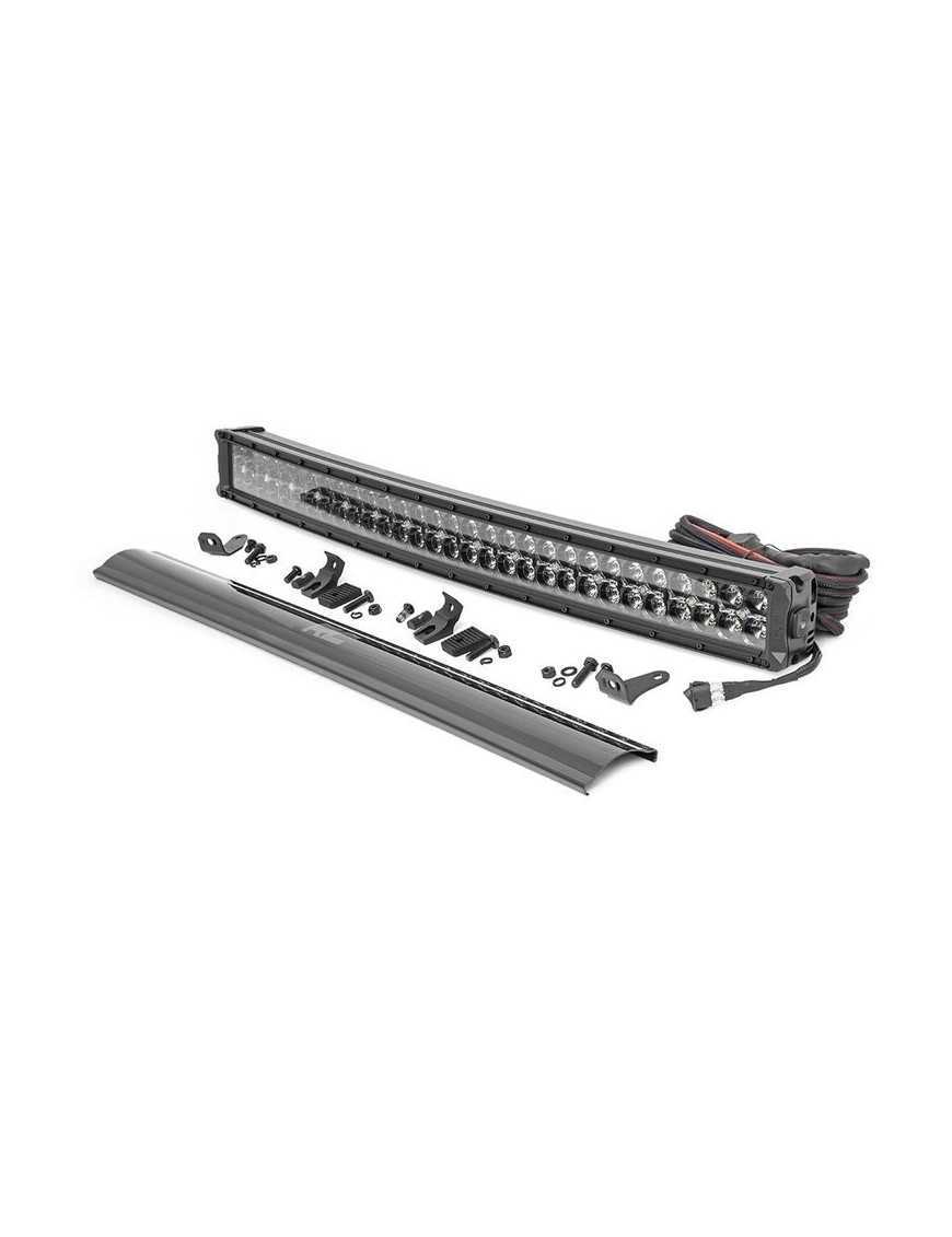 Listwa LED 30" podwójna zakrzywiona amber DRL spot/flood Rough Country Black Series Listwa LED 30" podwójna zakrzywiona amber DRL spot/flood Rough Country Black Series