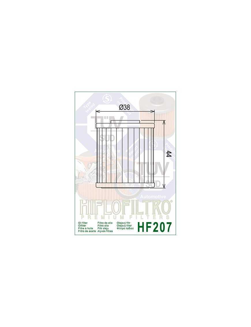 Filtr Oleju KX250 RM-Z250 450 HF207