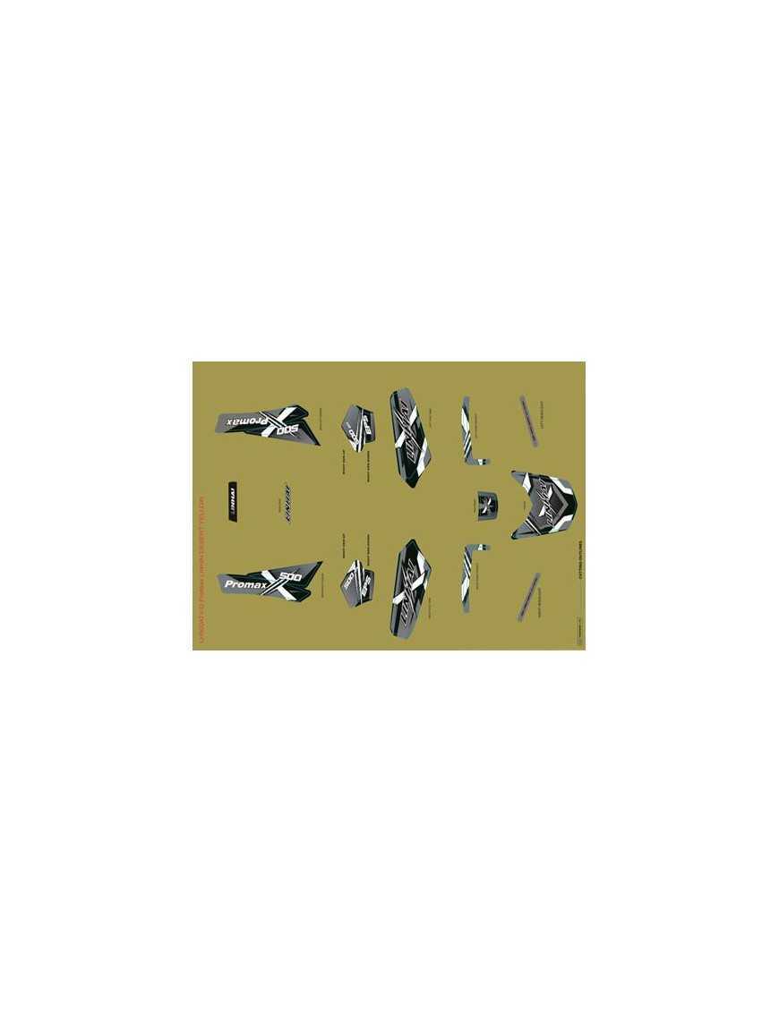 COMPLETE STICKER SET - LINHAI LOGO (SAND PLASTIC) 500 PROMAX EPS