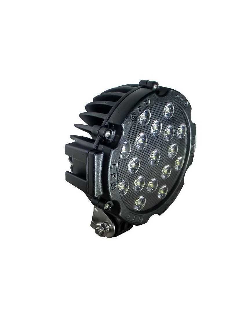 Lampa robocza LED 17x LED okrągła czarna Lampa robocza LED 17x LED okrągła czarna