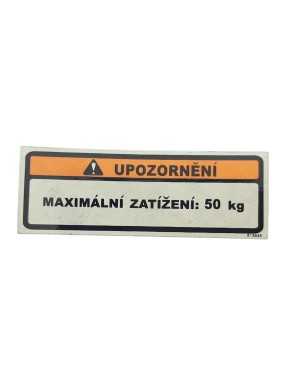 LABEL, REAR CARRIER