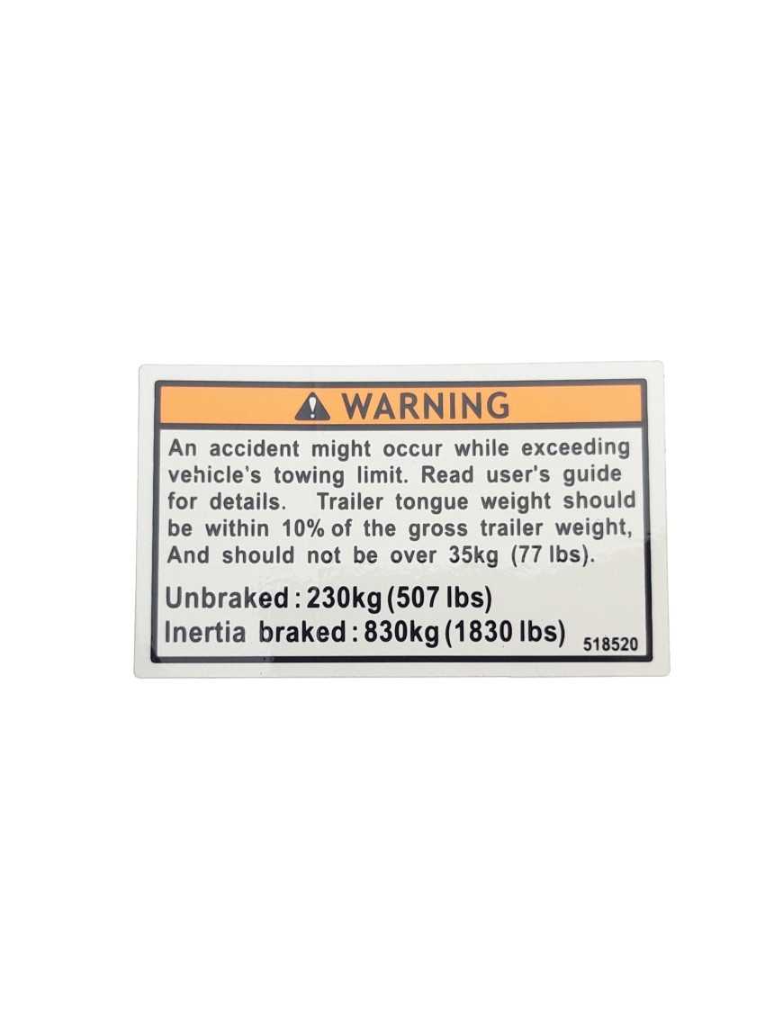 LABEL,TOWING CAPACITY