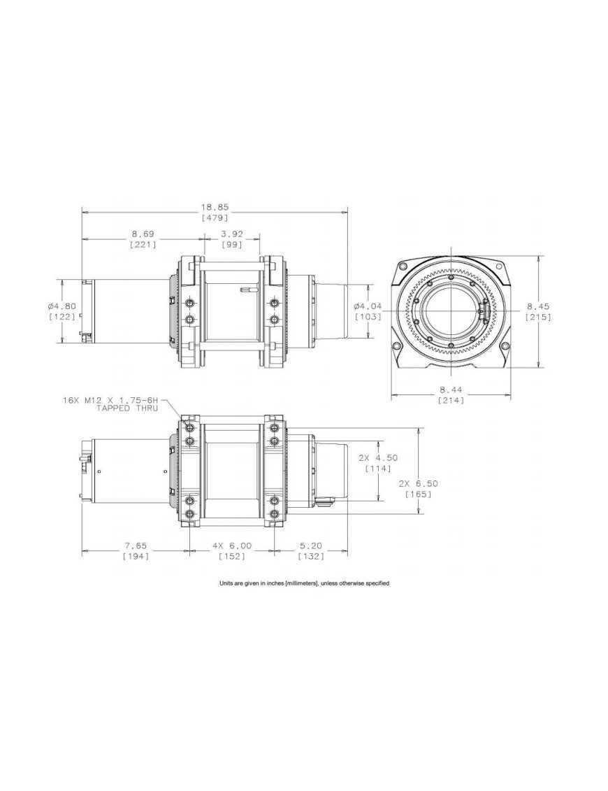 Wycigarka elektryczna - WARN DC1600 24V (ucig: 726 kg)