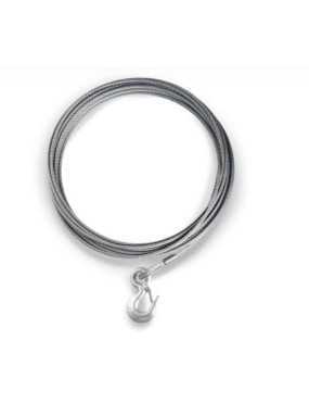 Lina stalowa z hakiem do wycigarki WARN - 9,52 mm x 24,38 m, 6531 kg