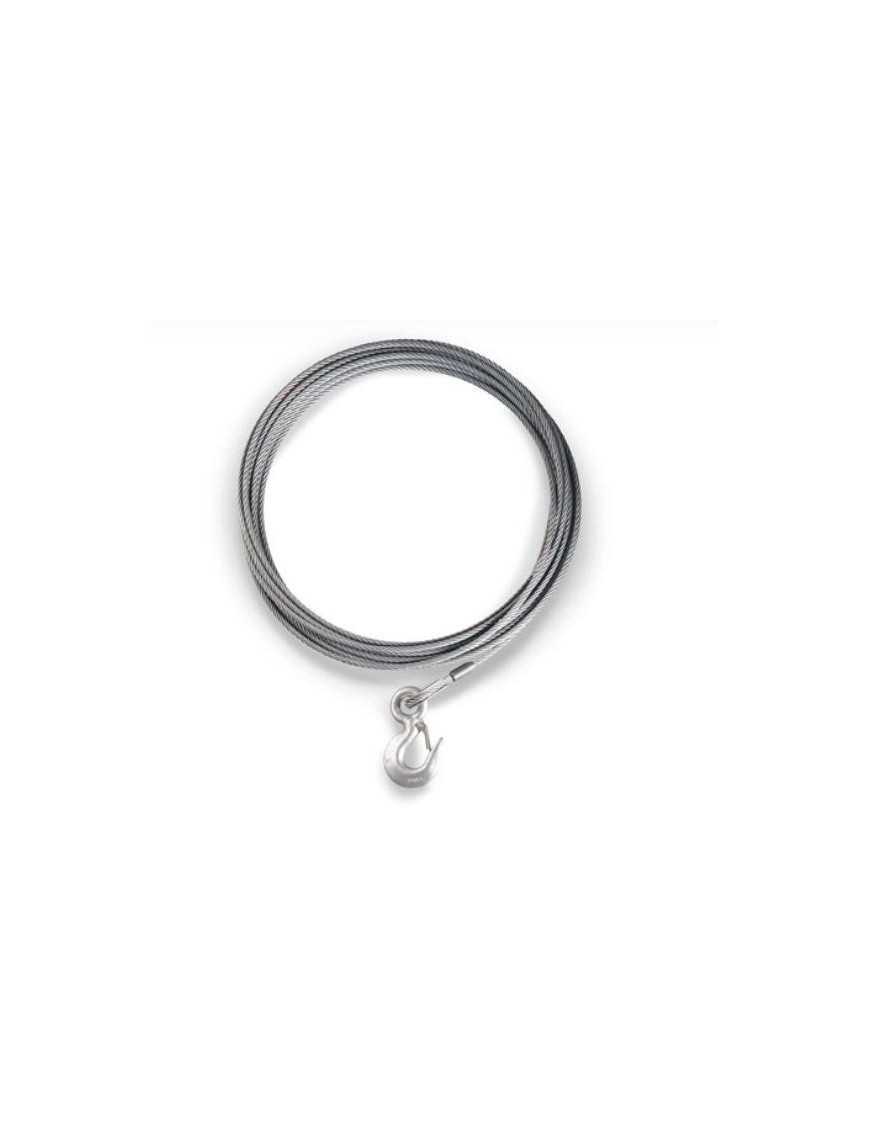 Lina stalowa z hakiem do wycigarki WARN - 9,52 mm x 24,38 m, 6531 kg Lina stalowa z hakiem do wycigarki WARN - 9,52 mm x 24,38 m, 6531 kg