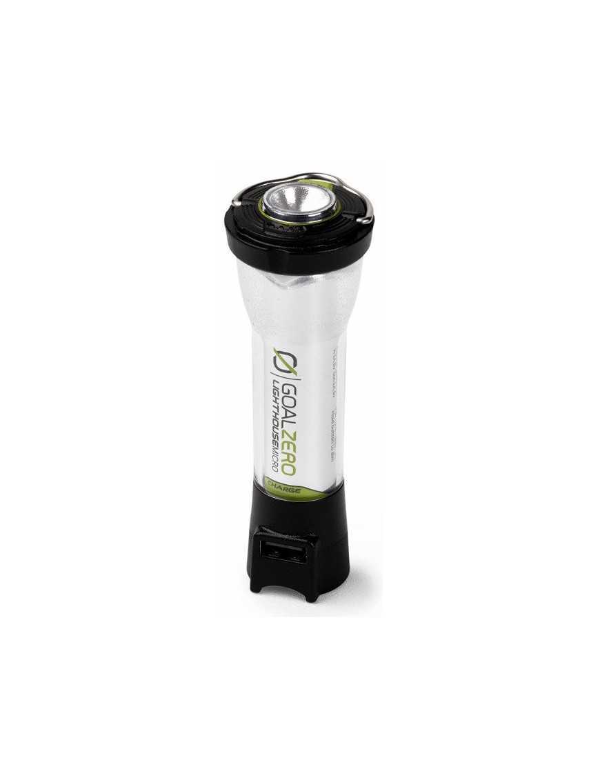 Lighthouse Micro Charge lampka z możliwością ładowania przez USB, funkcją latarki oraz power banku.