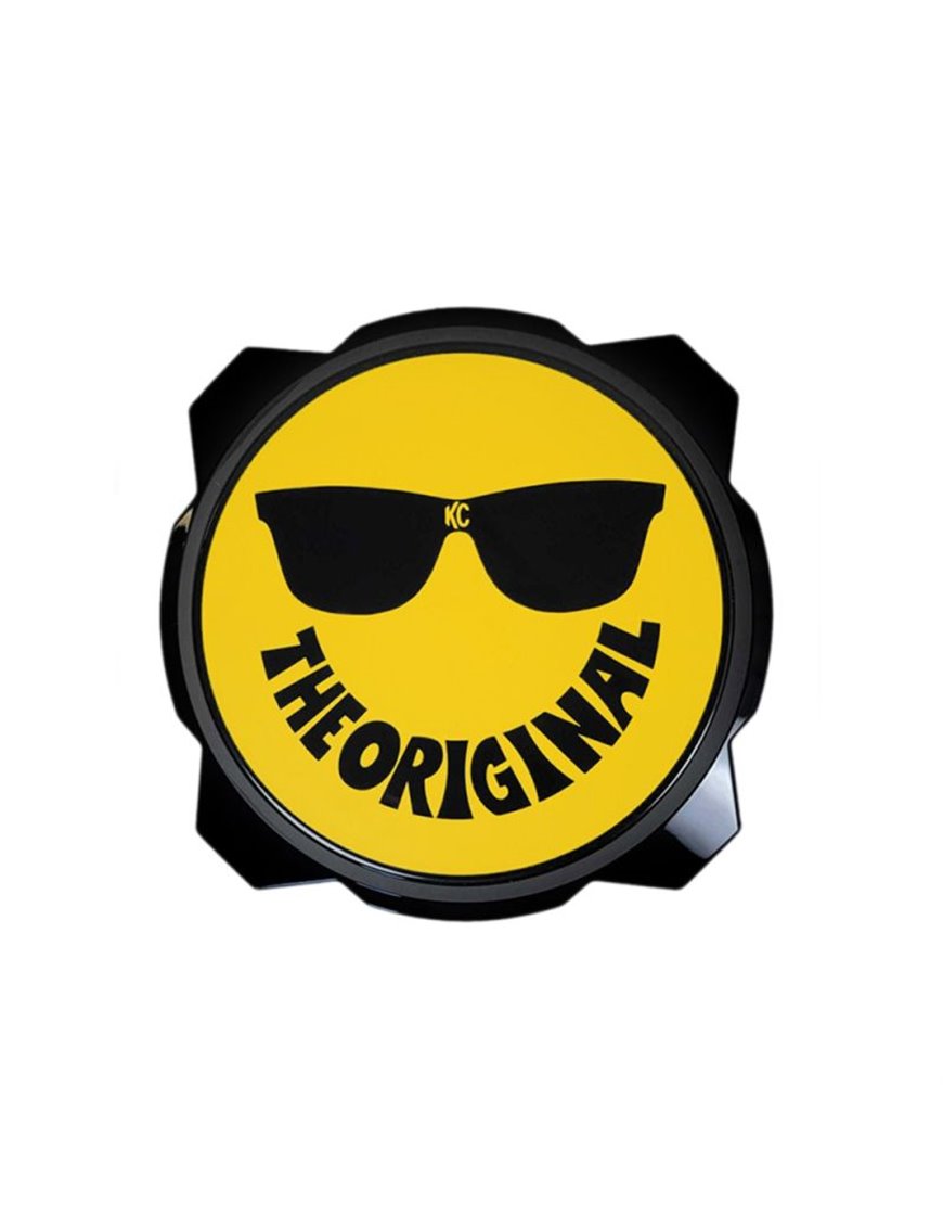 6" Pro6 Gravity® Light cover - Smiley Face Yellow / Black KC Logo 6" Pro6 Gravity® Light cover - Smiley Face Yellow / Black KC Logo