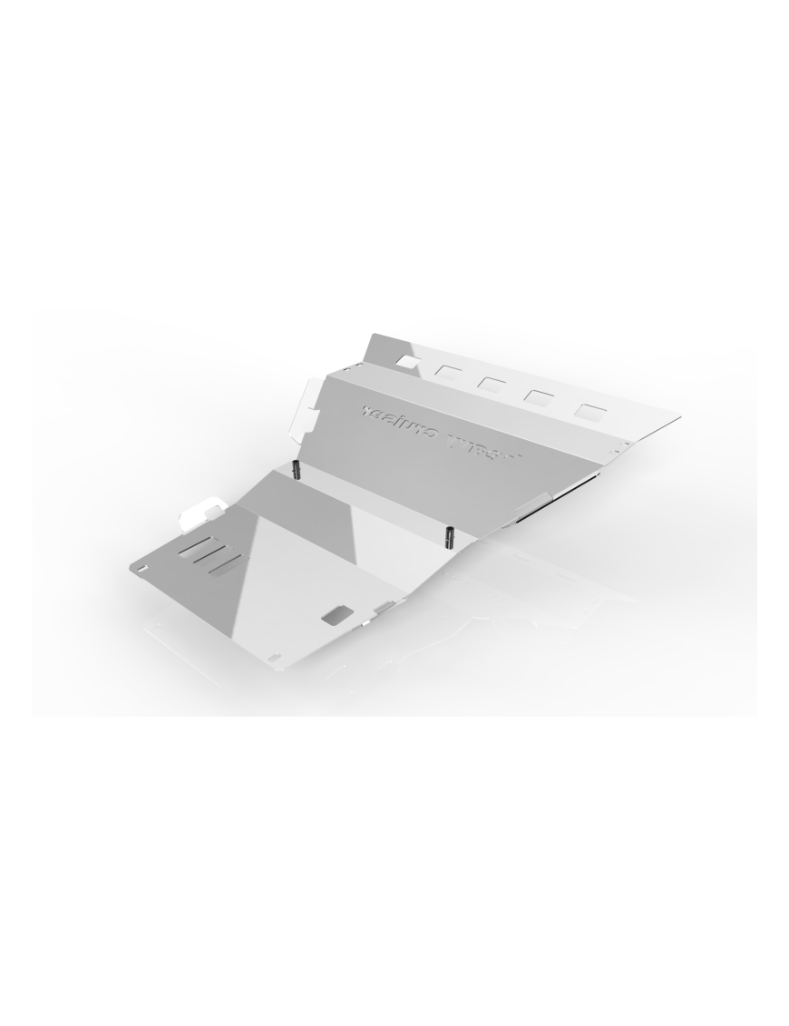 Front Skid Plate, Radiator Guard, and Front Axle Cover for Lexus LX 570 J200 2008-2014 Aluminum