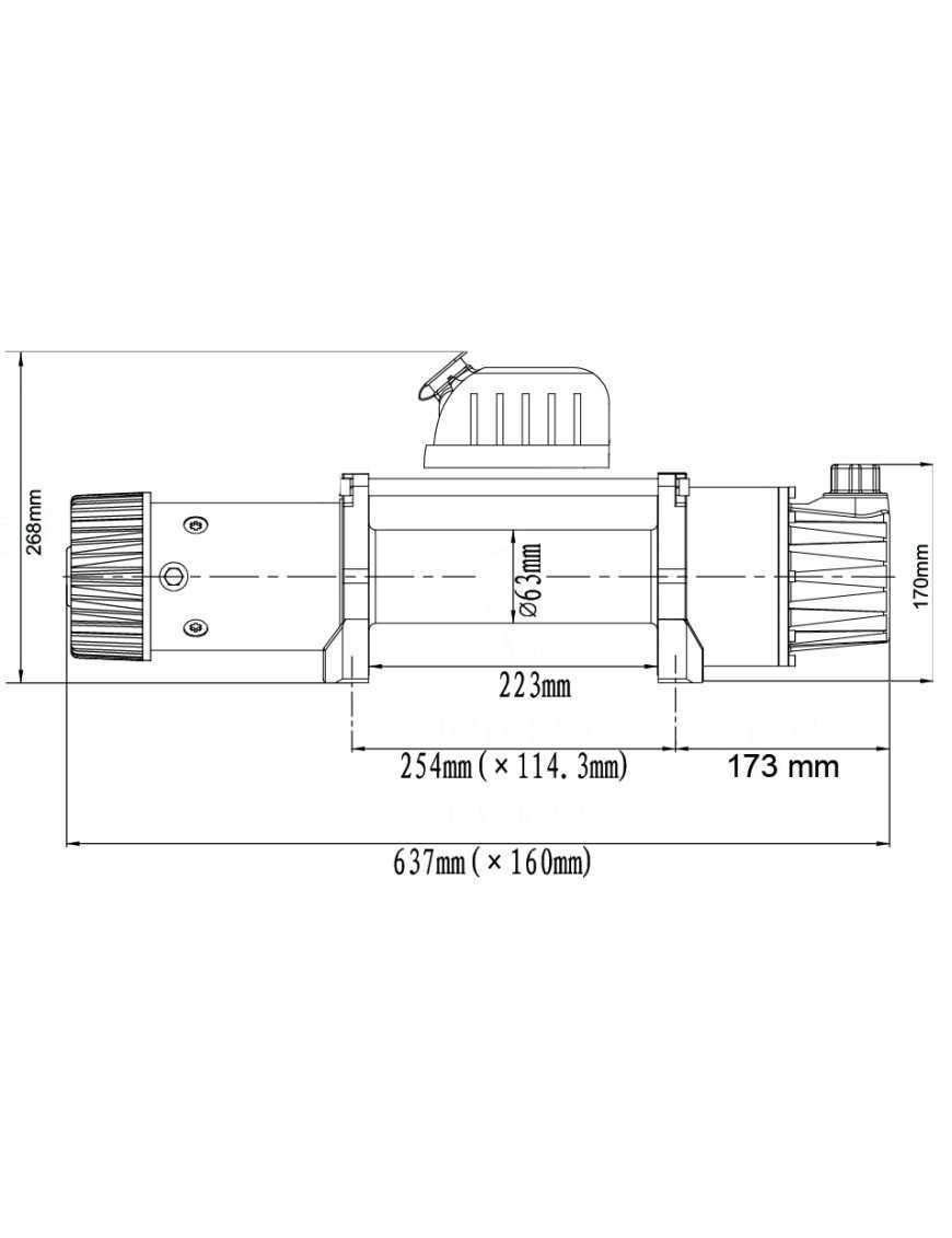 Winch Escape EVO 12000 lbs [5443 kg] Dual Speed
