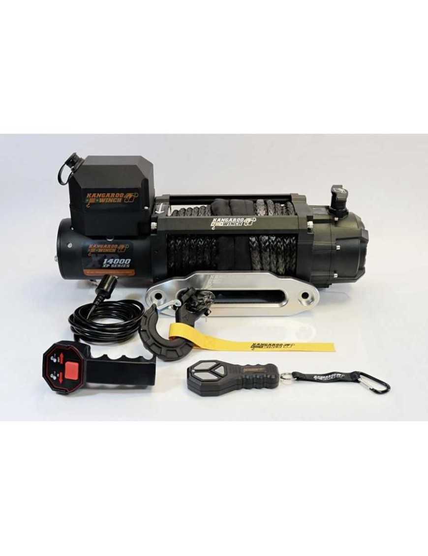 Kangaroowinch K14000 XP 12V Winch with Synthetic Rope