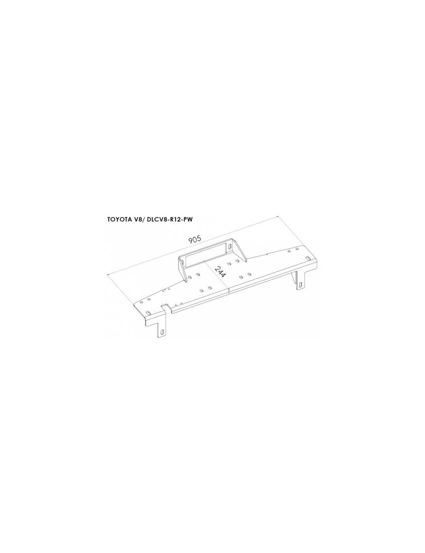 Winch Mounting Plate - Toyota Land Cruiser 200 (2012 - 2017) Winch Mounting Plate - Toyota Land Cruiser 200 (2012 - 2017)