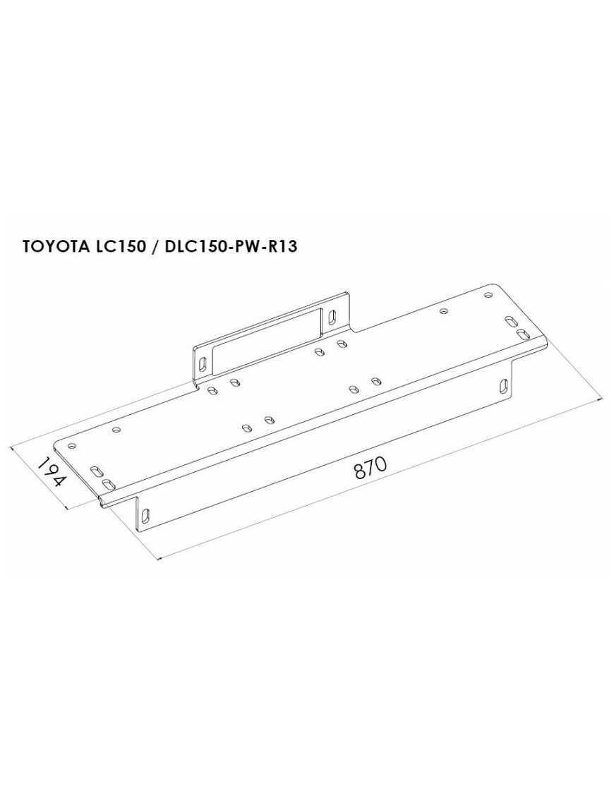 Winch Mounting Plate - Toyota Land Cruiser 150 (2013 - 2017) Winch Mounting Plate - Toyota Land Cruiser 150 (2013 - 2017)