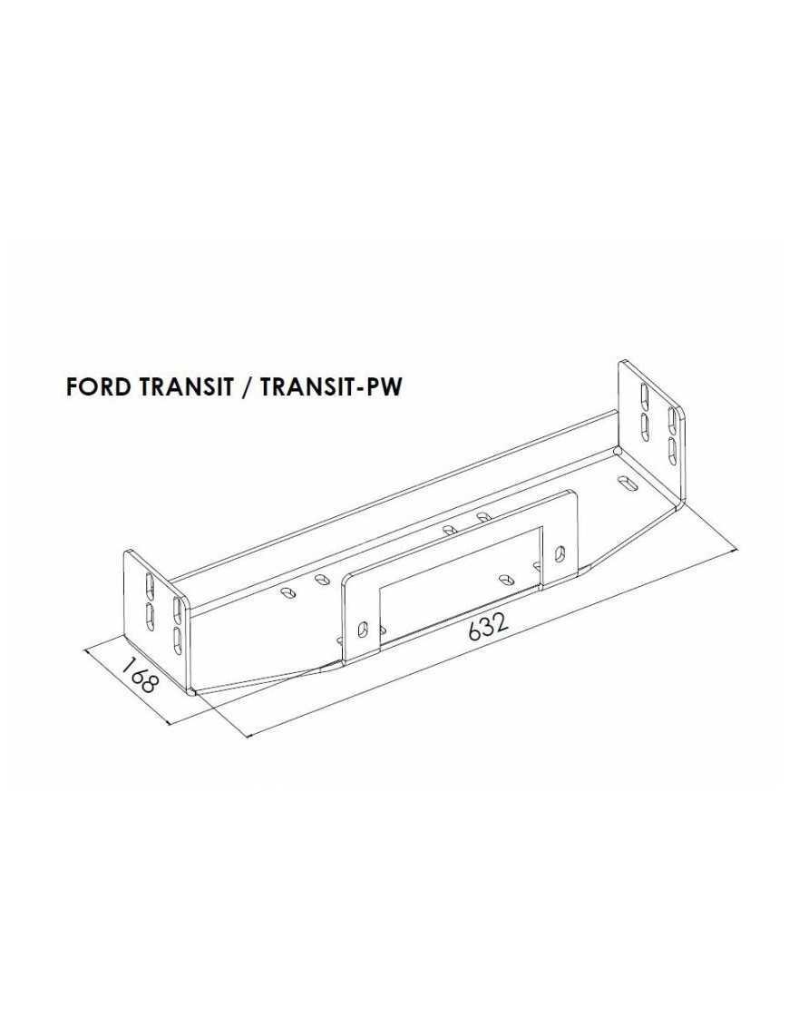 Mounting Plate for Winch - Ford Transit (2006 - 2012) Mounting Plate for Winch - Ford Transit (2006 - 2012)