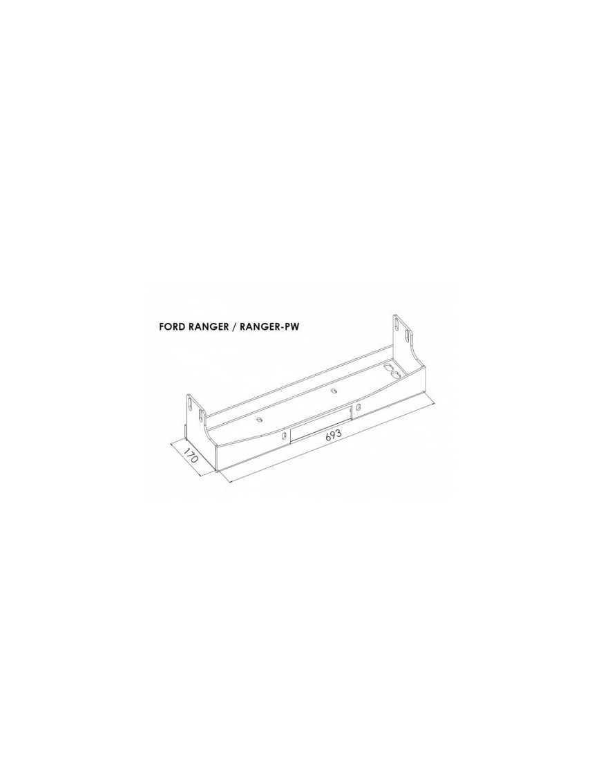 Mounting Plate for Winch - Ford Ranger (2007 - 2012)
