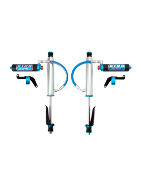 King Shocks 97+ Nissan Patrol Y61 Frt 2.5 Dia Shock Remote 2.5 Fin Res 3-5in Lift w/Adj/Brkt (Pair)