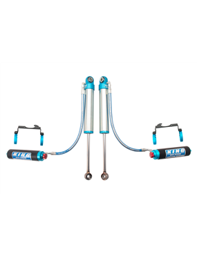 King Shocks 97+ Nissan Patrol Y61 Rear 2.5 Dia Shock Remote Fin Res 3-5in Lift w/Adj/Brkt (Pair)