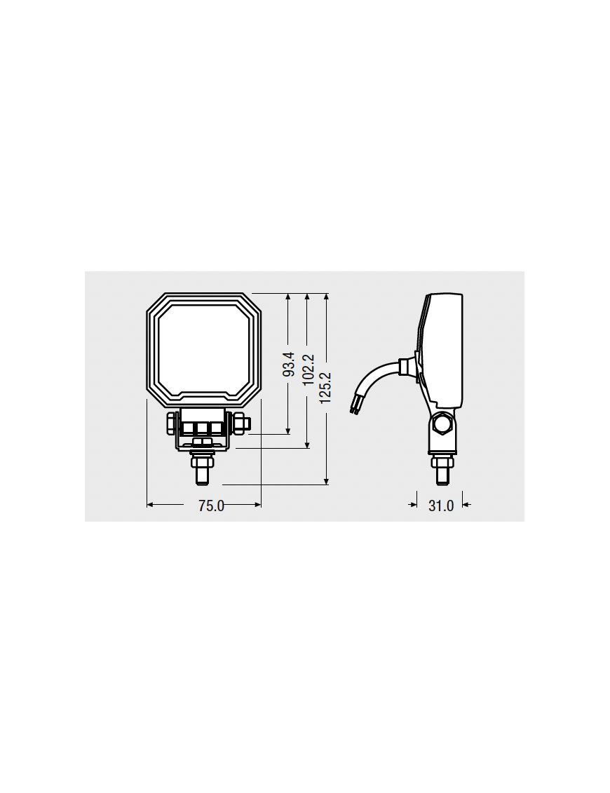 Cube WL VX80-WD Osram Work Lamp