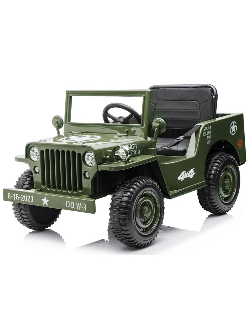 Wojskowe Auto na akumulator Willys + pilot Wojskowe Auto na akumulator Willys + pilot