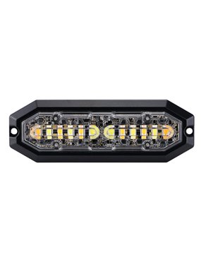 STRANDS LIGHTHEAD 12 LED 12-24V DC 20W AMBER & WHITE LED CLEAR LENS