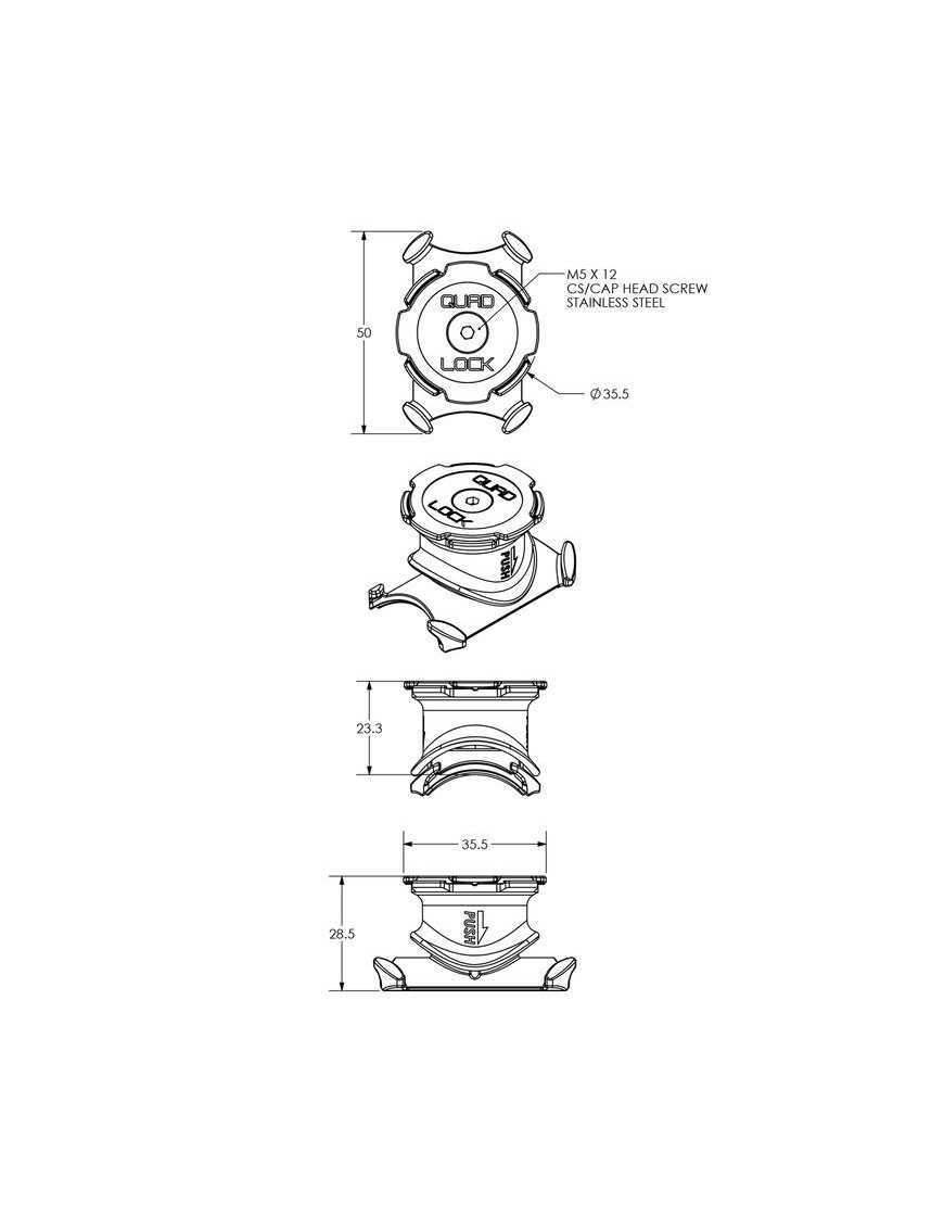 Quad Lock® Stem / Handlebar Bike Mount