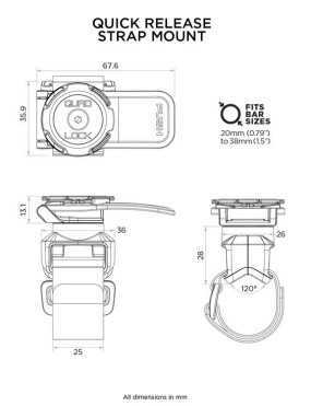 Quad Lock® Quick Release Strap Mount