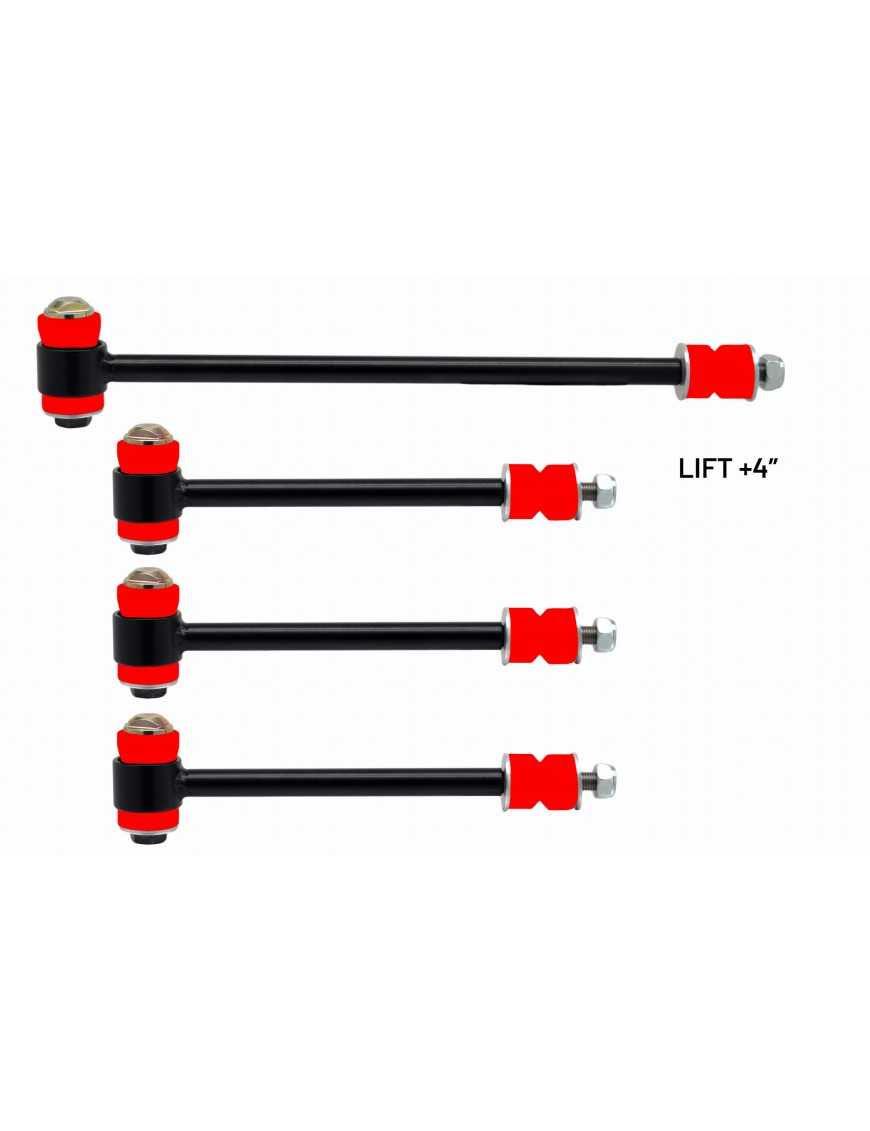 Komplet łączników stabilizatora wersja lift +4" Nissan Patrol Y61