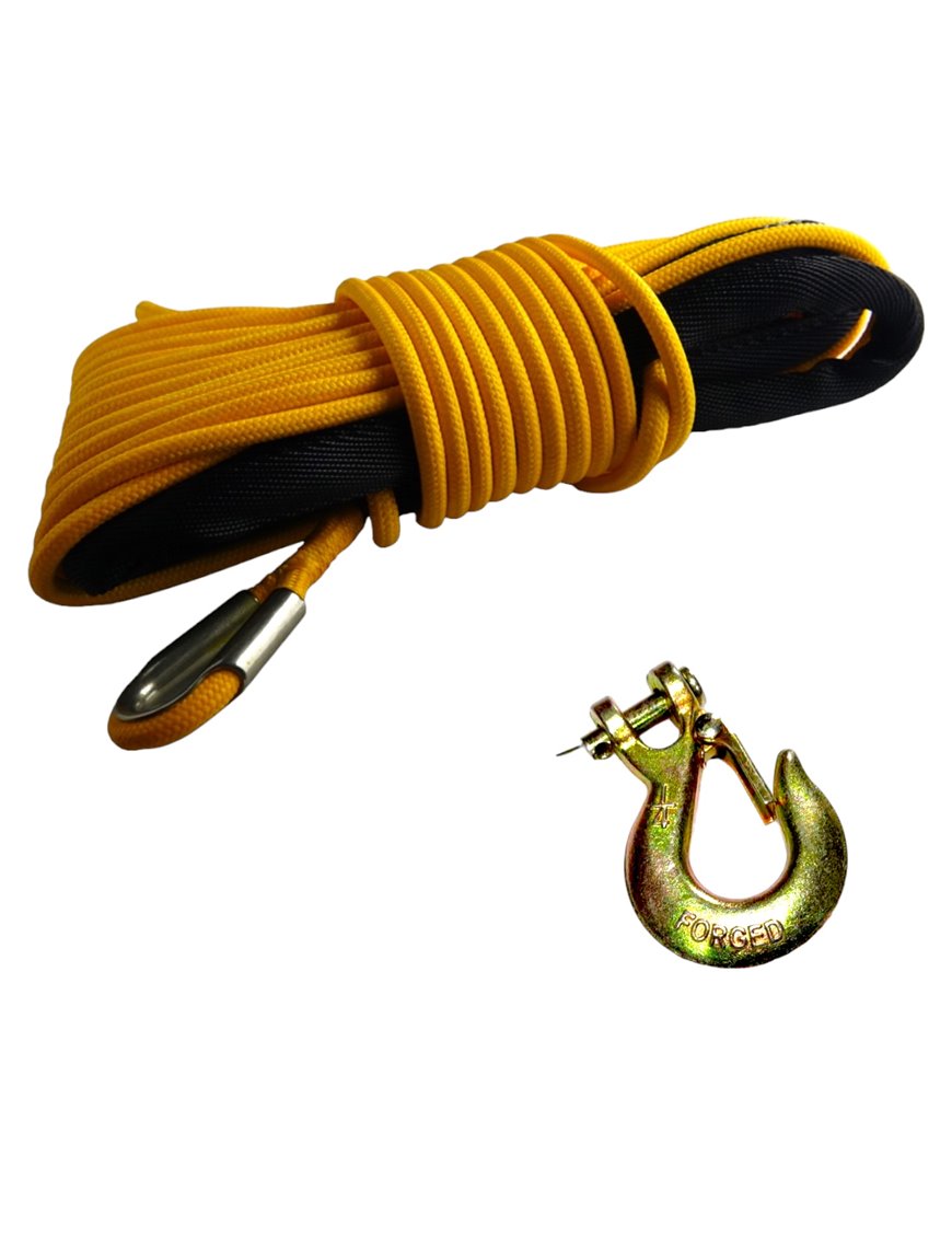 Runic Gear Winch Synthetic Rope with hook 6,3mm X 16,7 Super Tough Pr Runic Gear Winch Synthetic Rope with hook 6,3mm X 16,7 Super Tough Pr