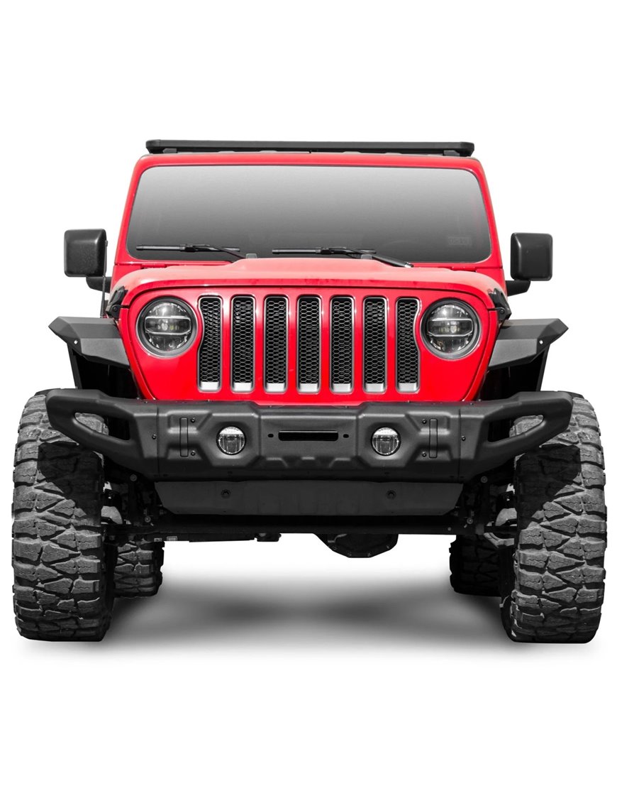 RIVAL Front Modular Stamped Steel Full-Width Bumper Jeep Wrangler and Gladiator (bumper only)