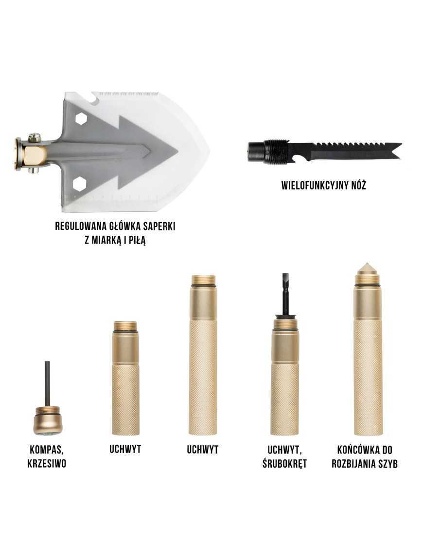 MACGYVER SAPERKA TAKTYCZNA 14 W 1  MULTITOOL 102277