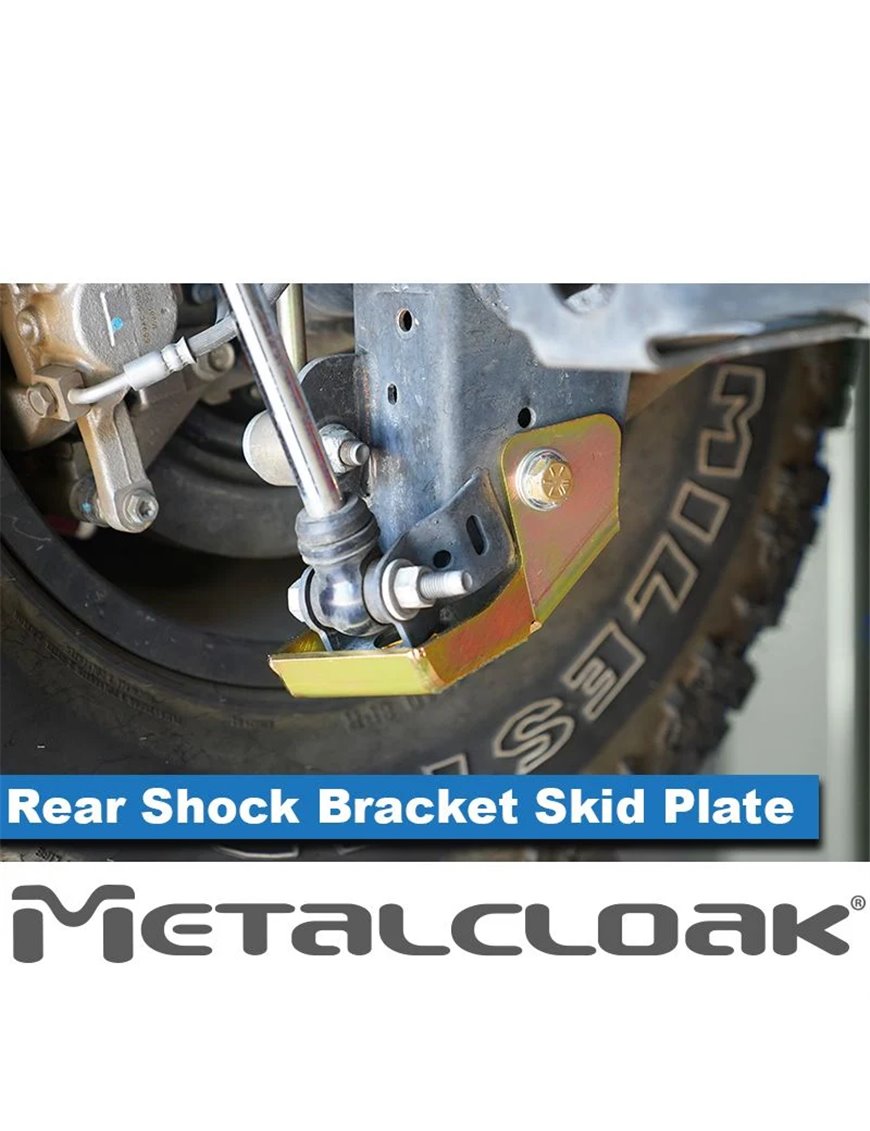 JL Wrangler Rear Bolt On Shock Bracket Skid Plate, Pair JL Wrangler Rear Bolt On Shock Bracket Skid Plate, Pair