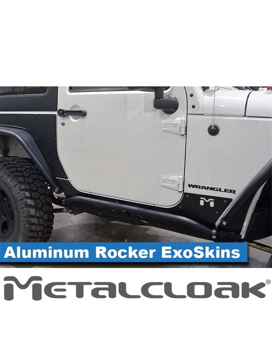 Overland Aluminum Rocker ExoSkin, Pair, JK, 2-Door Overland Aluminum Rocker ExoSkin, Pair, JK, 2-Door