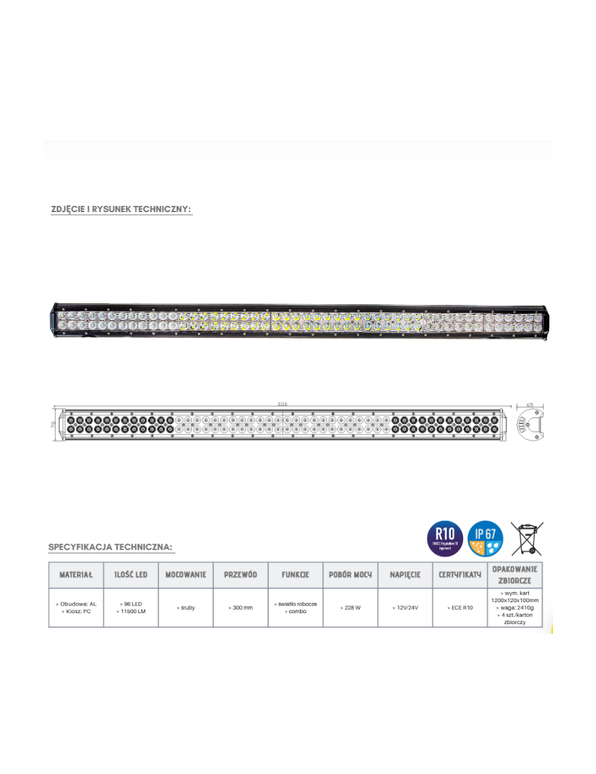 LED Panel 96 x LED KMR4