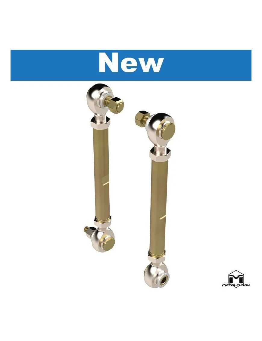 Front Sway Bar End Links 2.5-4.5" Lift Premium Metalcloak Jeep Wrangler JL2024 Front Sway Bar End Links 2.5-4.5" Lift Premium Metalcloak Jeep Wrangler JL2024
