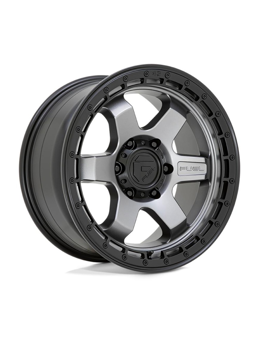 Felga aluminiowa D752 Block Matte Gunmetal W/ Black Ring Fuel