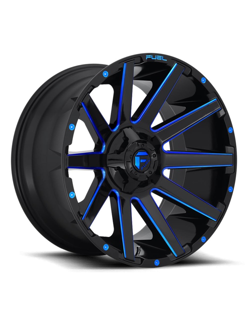 Felga aluminiowa D644 Contra Gloss Black/Blue Tinted Clear Fuel