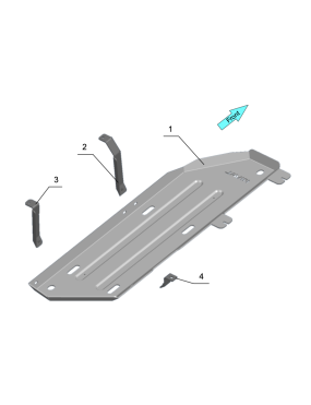 Fuel Tank Protection Plate Toyota Land Cruiser Prado 2024-