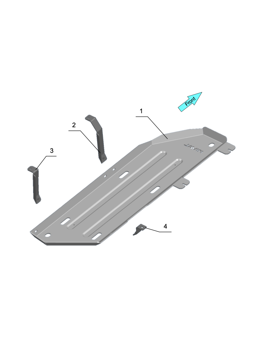 Fuel Tank Protection Plate Toyota Land Cruiser Prado 2024-