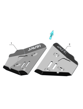 Front Arms Protection Plate Lexus GX 2024- Toyota Land Cruiser Prado 2024-