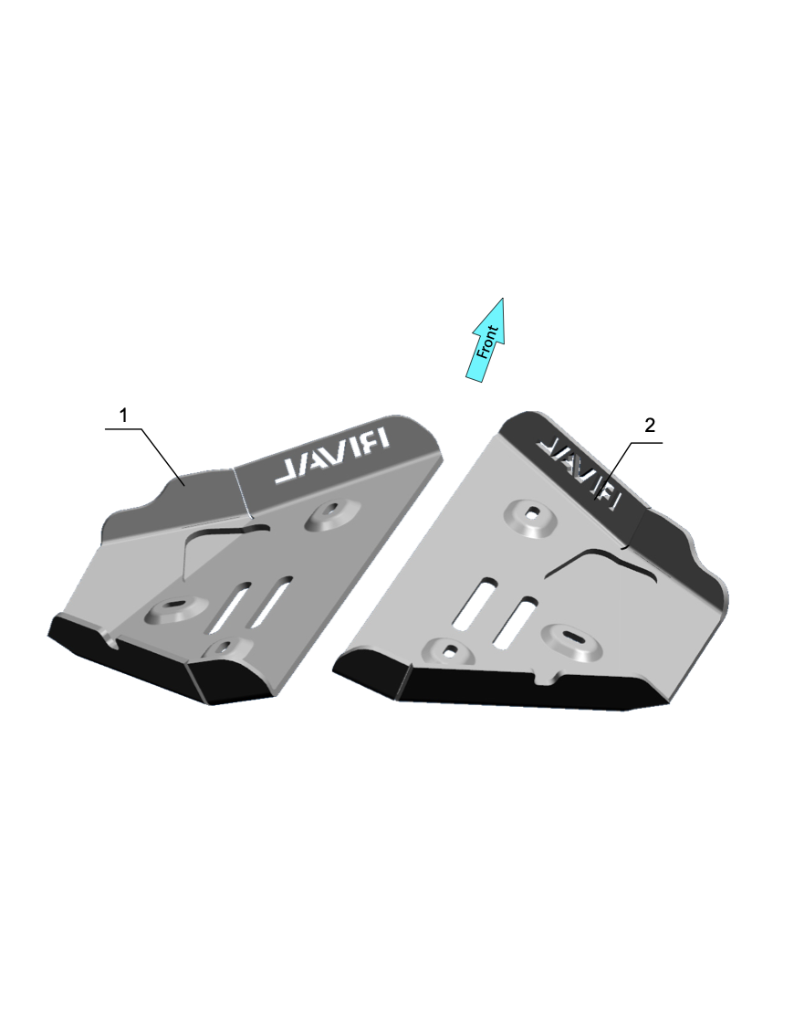 Front Arms Protection Plate Lexus GX 2024- Toyota Land Cruiser Prado 2024-