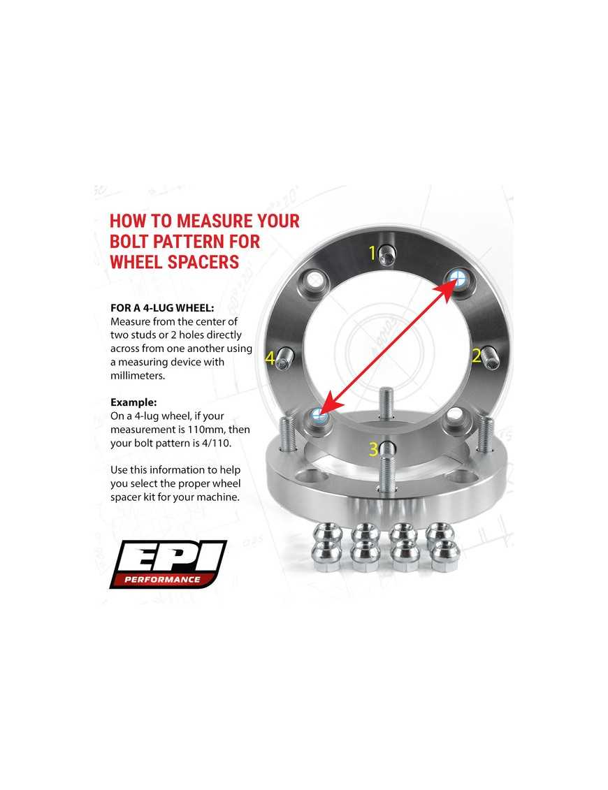 WHEEL SPACER 1" - 4/137 (10MM STUD 1.25 THREAD) - EPIWS015
