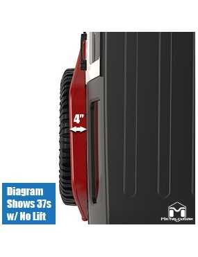 Overline Hi-Clearance Dovetailed & Removable Rear Flare, Narrow Edition, Pair, JK
