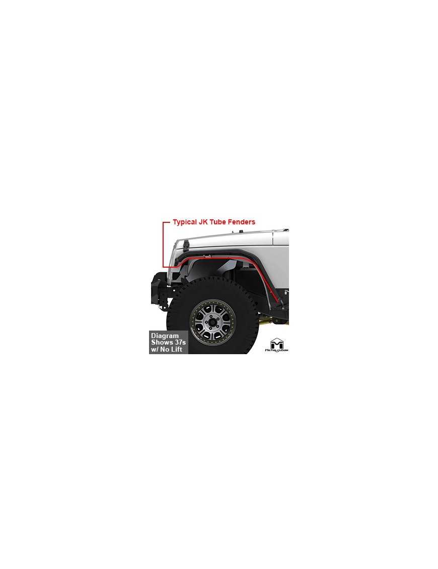 Overline Hi-Clearance Quick-Release Front Flare, Narrow Edition, Pair, JK