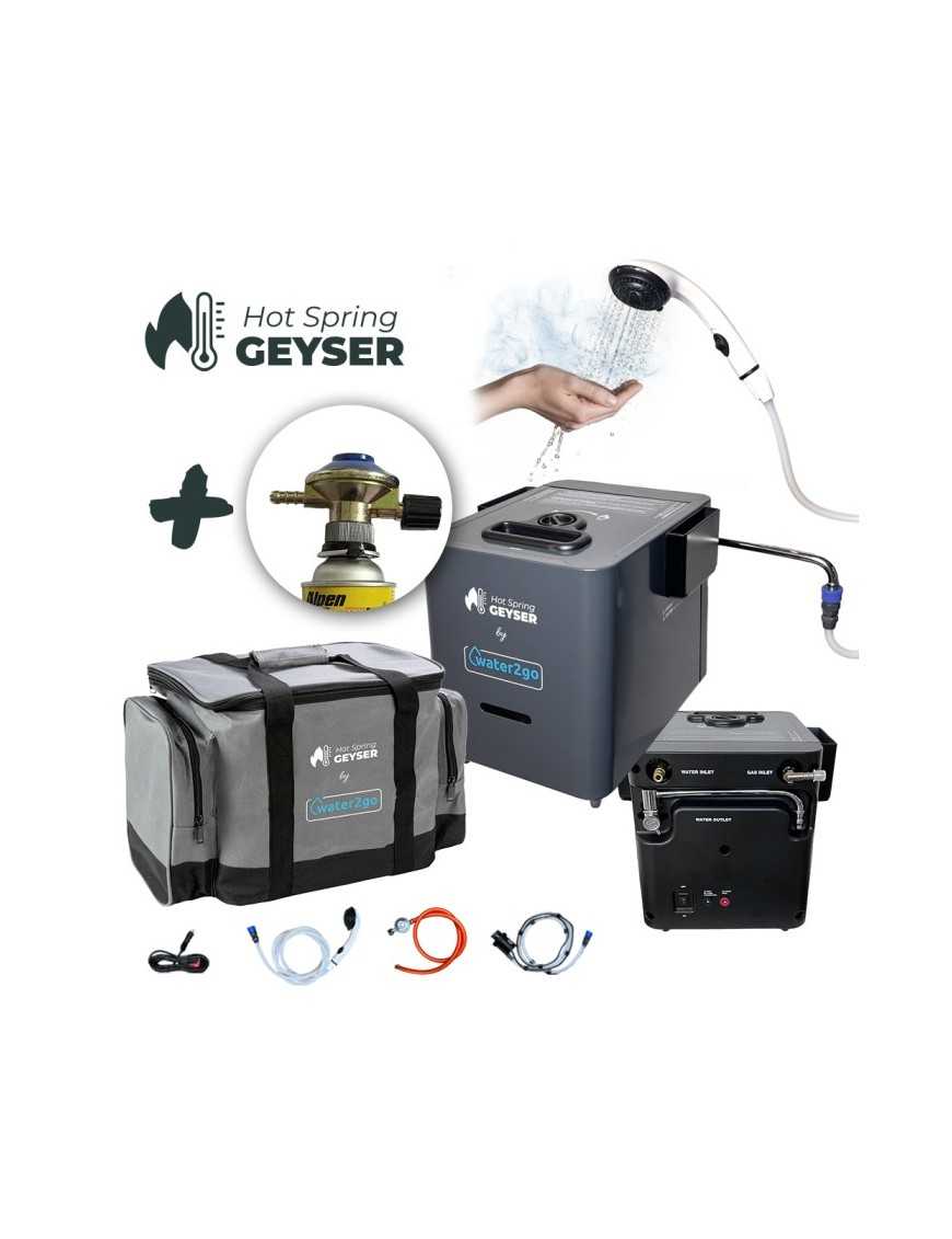Portable Gas-Powered Tankless Water Heater with Shower Portable Gas-Powered Tankless Water Heater with Shower
