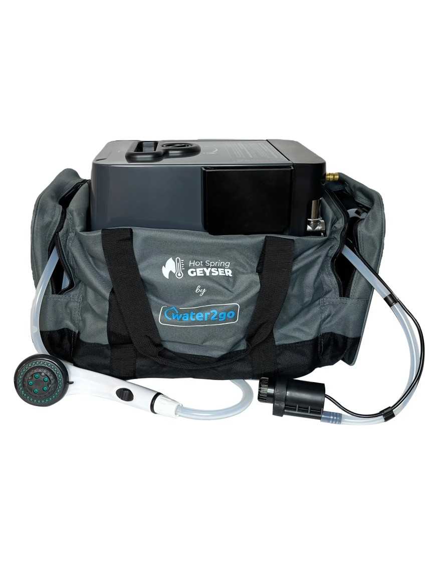 Portable Gas-Powered Tankless Water Heater with Shower