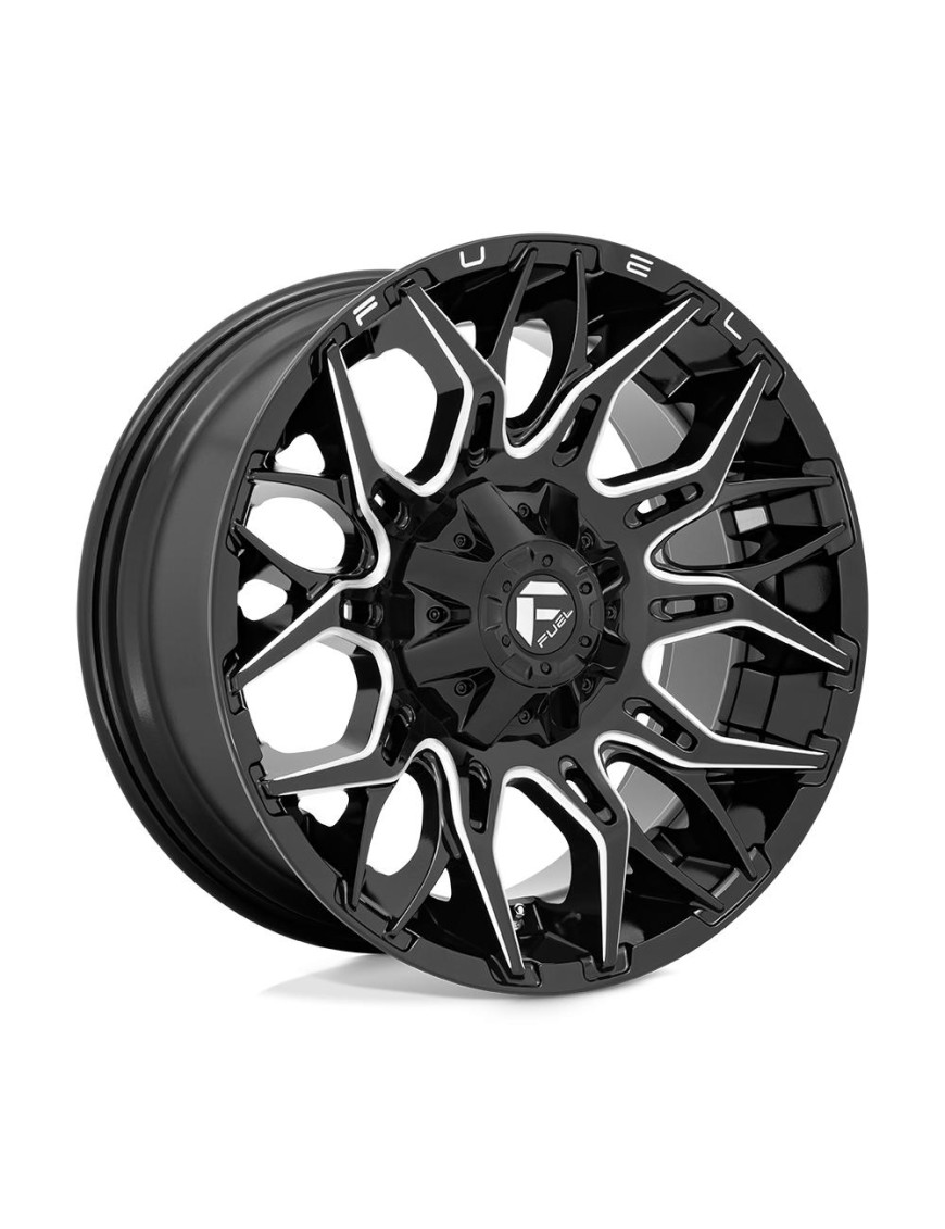 Felga aluminiowa D769 TWITCH Glossy Black Milled Fuel