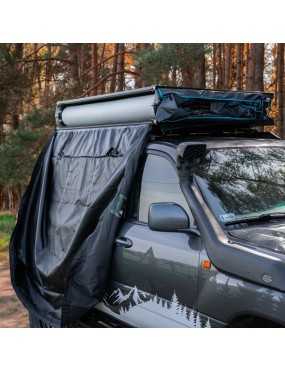 The Wild Camp Kolorado II roof tent belongs to the soft-shell rooftop tent series.