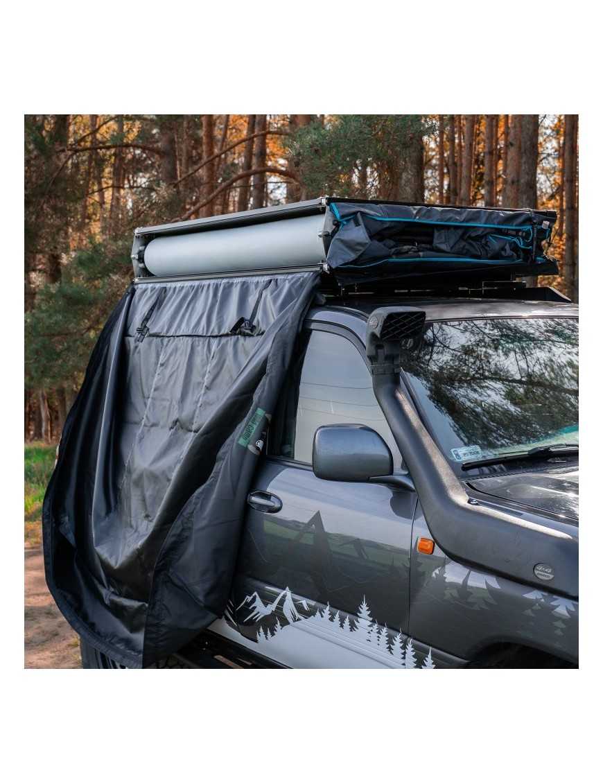 The Wild Camp Kolorado II roof tent belongs to the soft-shell rooftop tent series.