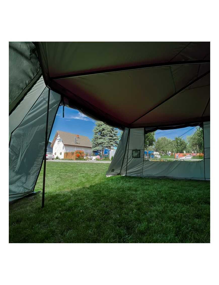 Batwing II Premium 270° 2.5m Awning Enclosure – Green – Driver Side